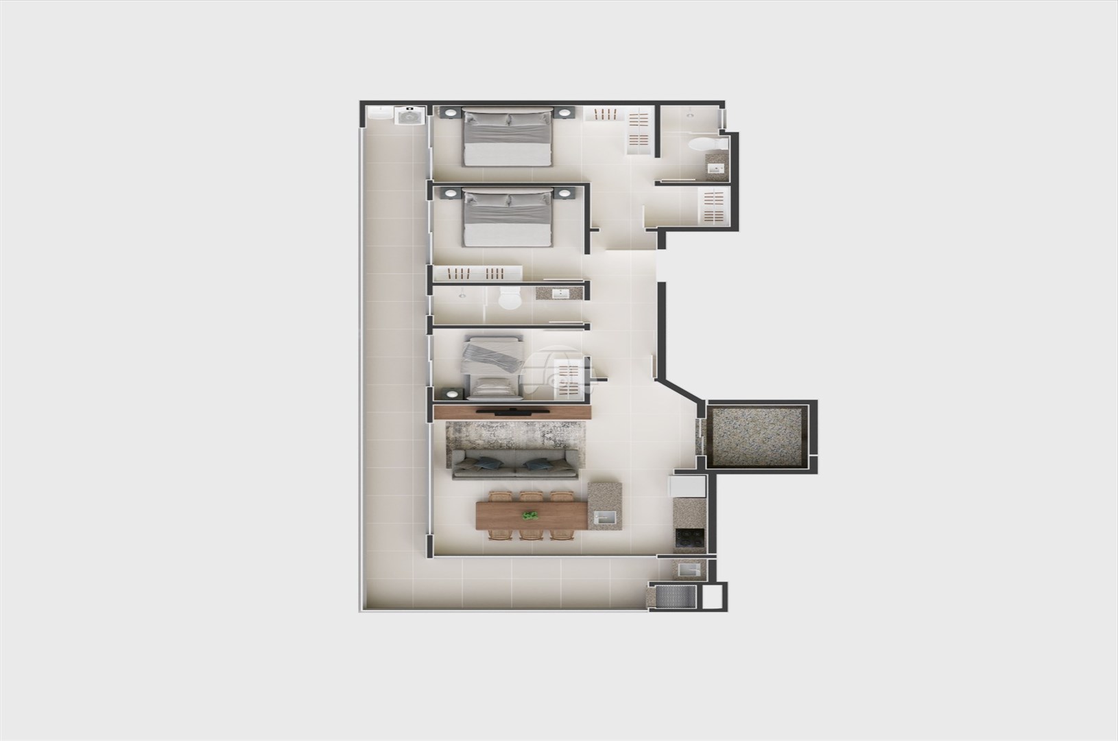 Apartamento à venda em Costa Azul, Matinhos — Portal Chave Fácil