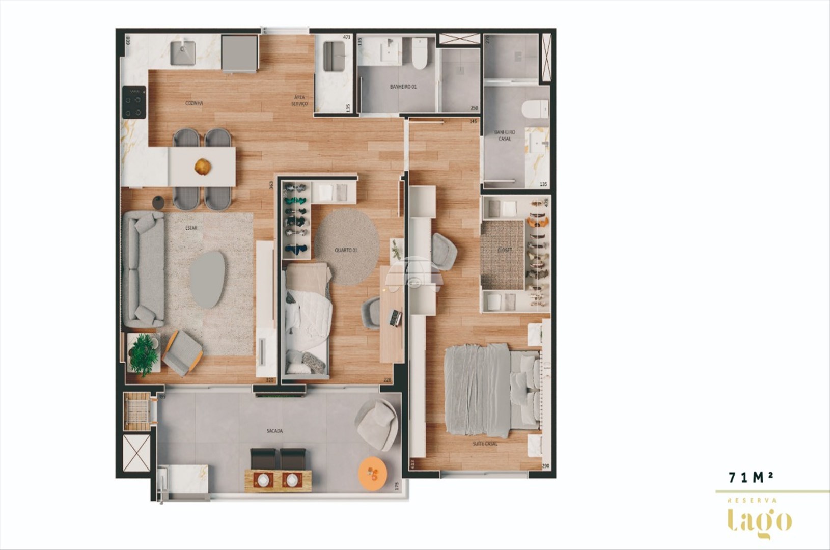 Apartamento Residencial para Venda no Bairro Campina Do Siqueira ref. 222613 (7 / 7)