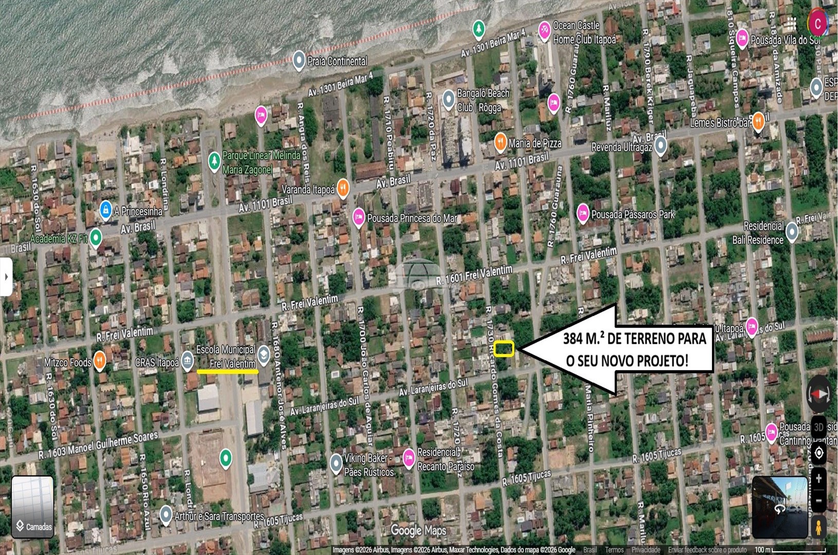 Terreno/Área à venda em Continental, Itapoá — Portal Chave Fácil