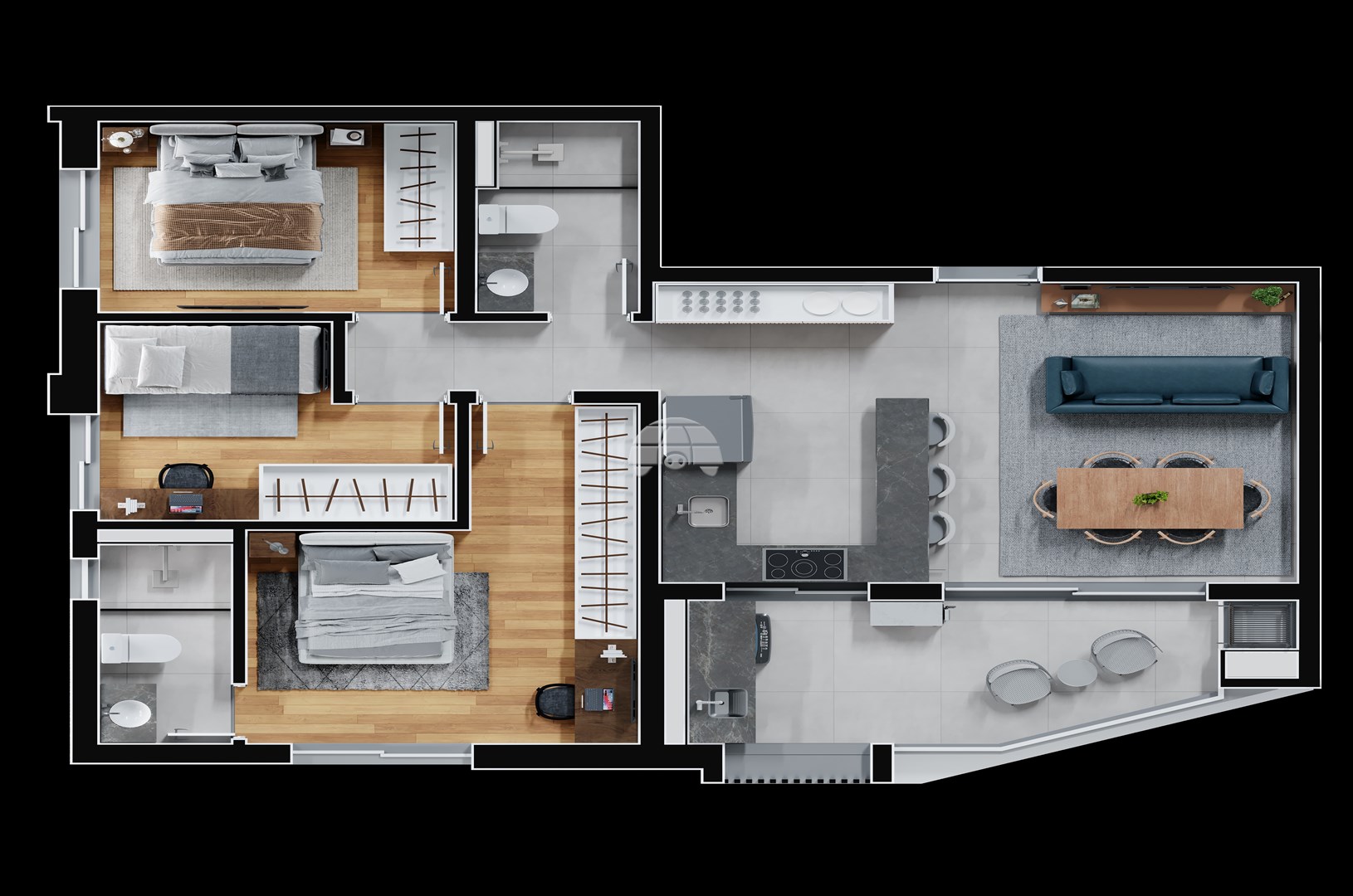 Apartamento à venda em Novo Mundo, Curitiba — Imóveis em Curitiba - Jamaica Imóveis
