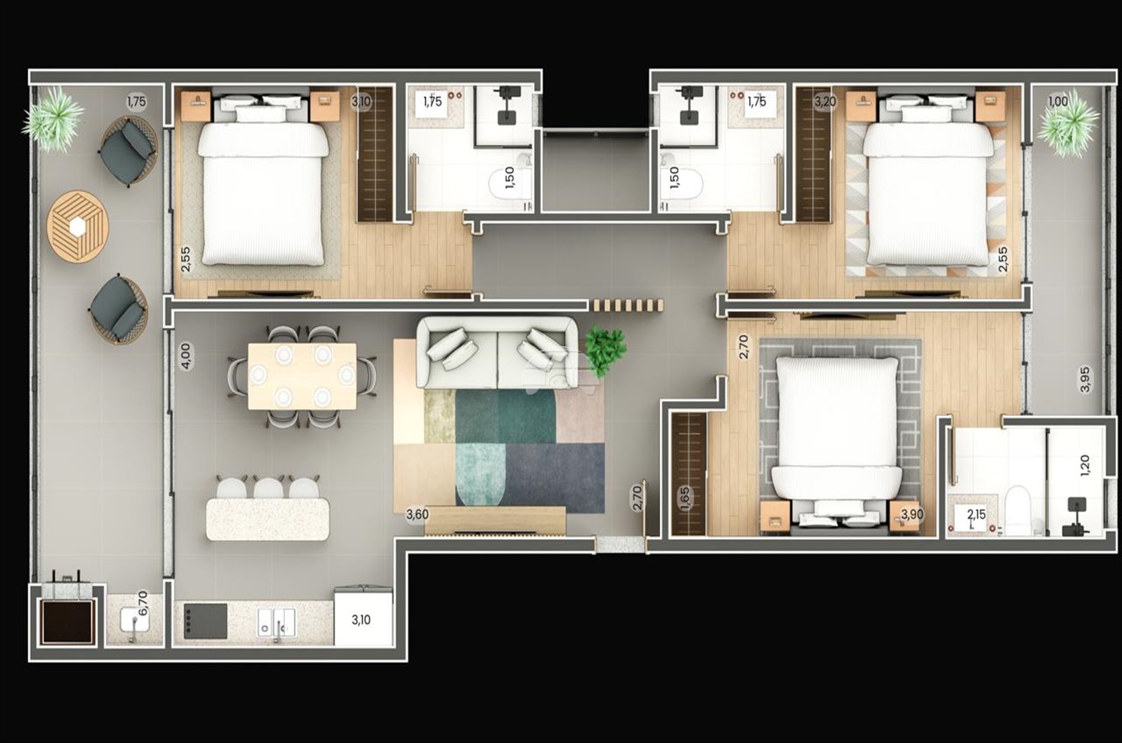 Apartamento à venda em Balneário Caravelas, Matinhos — Imobiliária Andrade